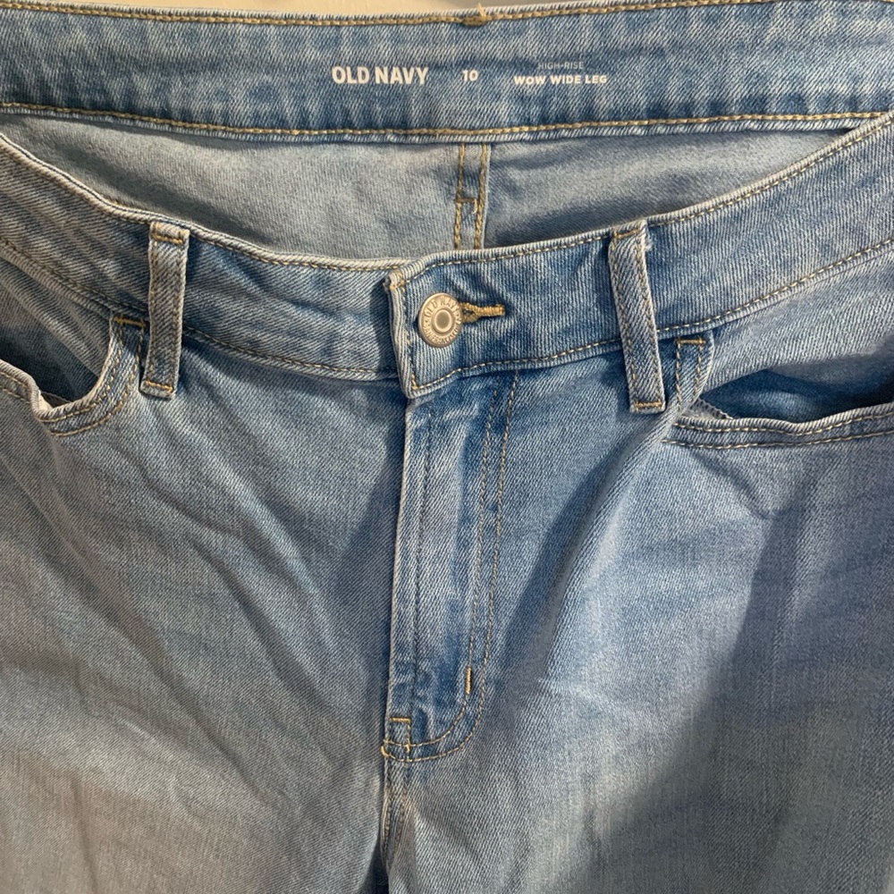 Old Navy Size 10 Wow Wide Leg High Rise Jeans
